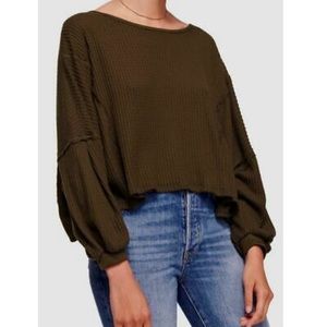 NWOT We The Free by Free People LoveMe Thermal Top